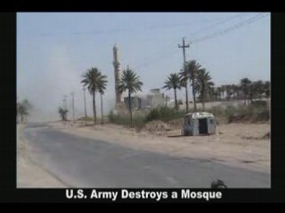US Army Destroys a Mosque