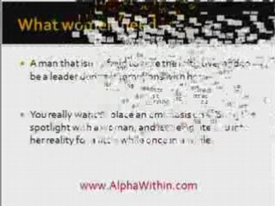 Be an Alpha Male