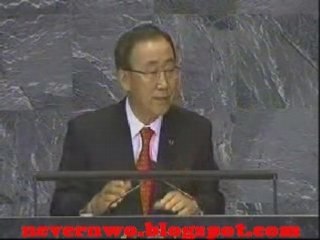 UN chief calls for 'global leadership'