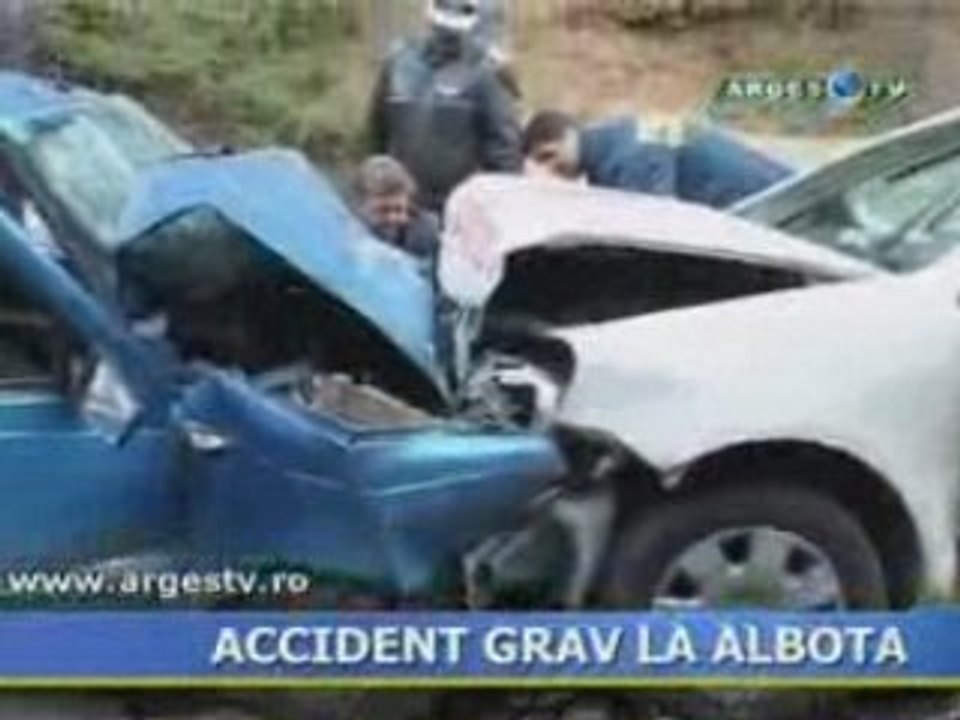 Accident grav la Albota
