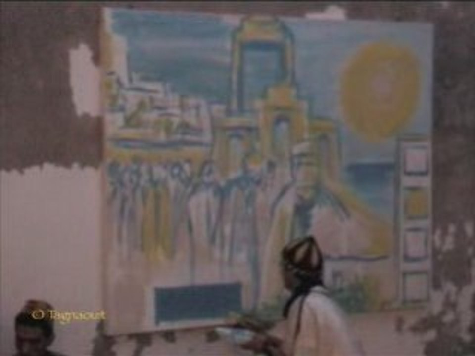 Performance peinture - Musique gnaoua / Essaouira