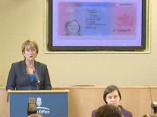 Jacqui Smith speaks about the new identity card
