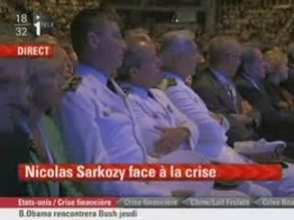 Sarkozy : la crise financière marque la fin d'un monde