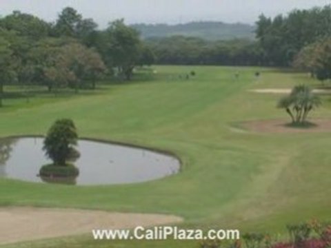 Cali Colombia Golf Course and Country Club with many Lakes