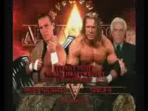 HHH vs Shawn Michaels Armageddon 2002 part 1