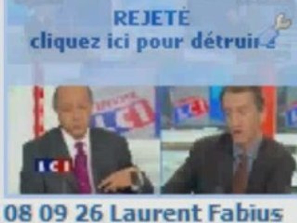08-09-26 Laurent Fabius vs Sarkozy