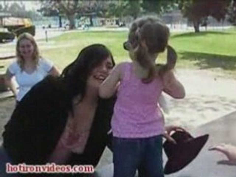 Little Girl with Breast Impants Dances