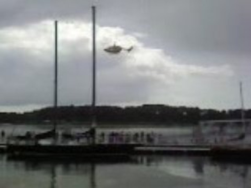 Hélicoptère de la sécurité civil de Lorient