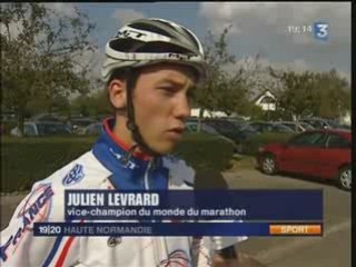 Julien Levrard - Vice Champion du Monde 2008 roller Marathon