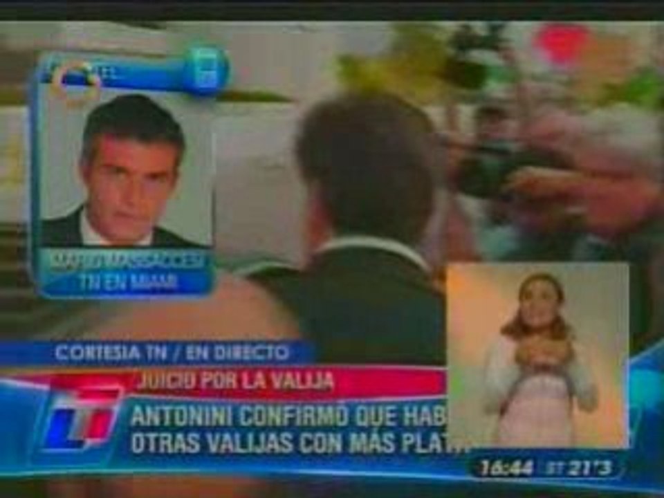 Finalizó comparecencia de Antonini