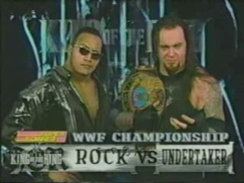 Undertaker TheRock KingOfTheRing 99 Promo