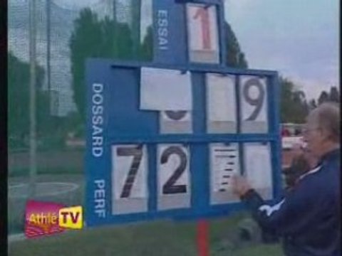 Athlé meeting Nancy lancer marteau féminin