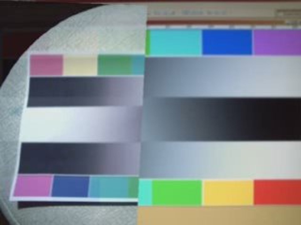 usage d'une mire chrominance luminance