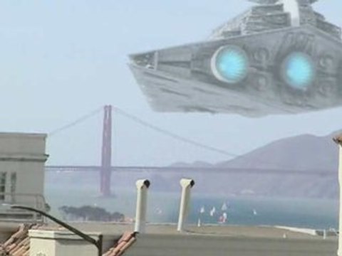Death Star over San Francisco