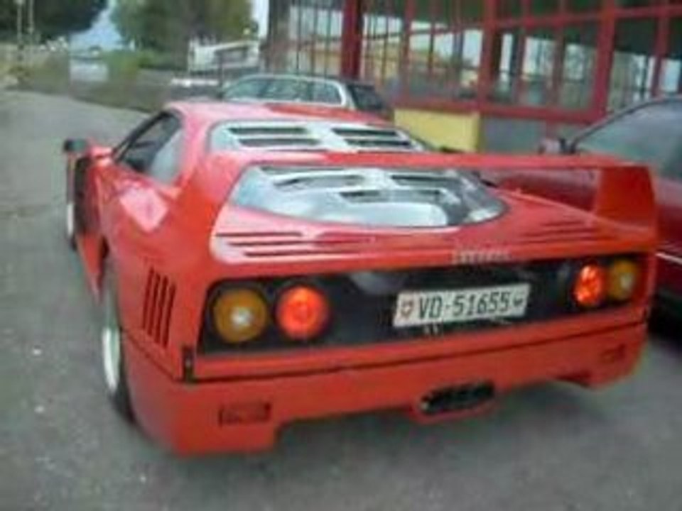 Démarrage F40 et départ...