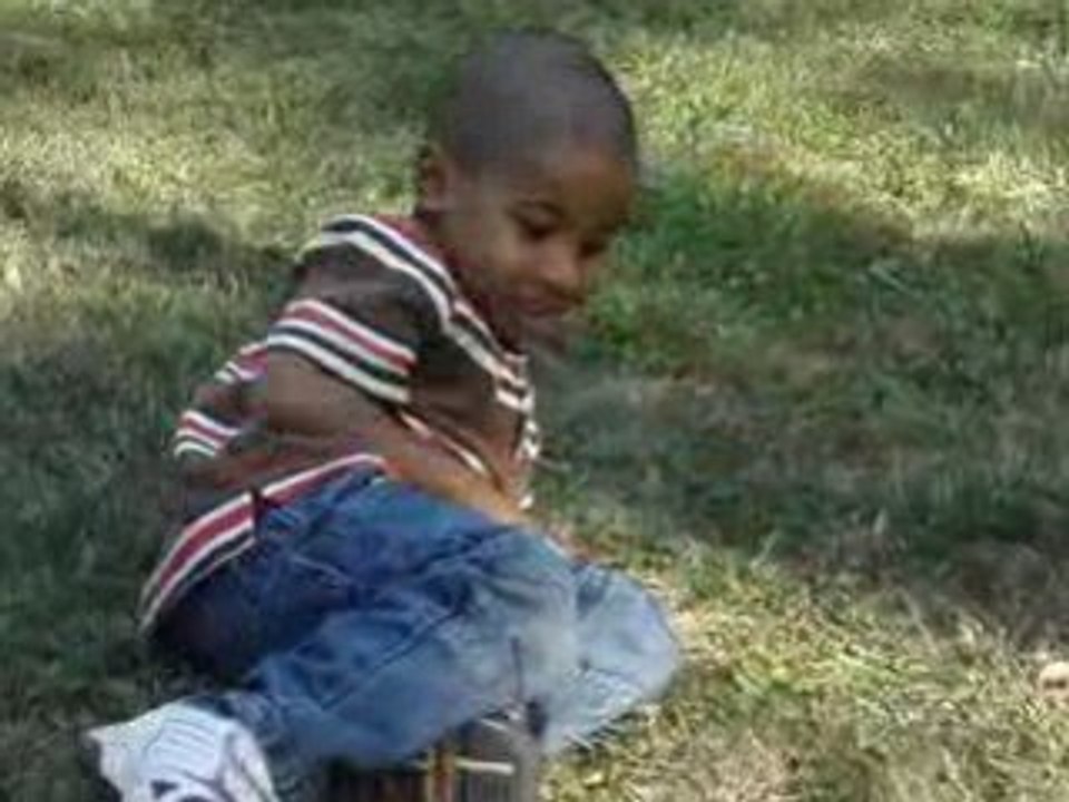 Amir enjoying his day in the backyard.That's my BOY :)