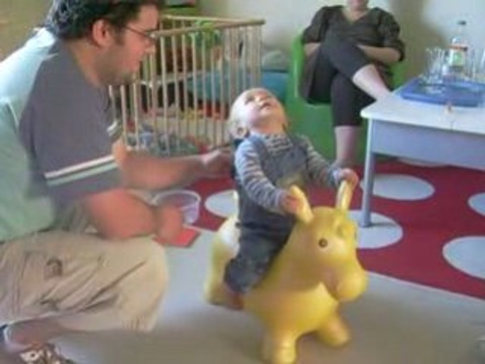Ewen sur son âne