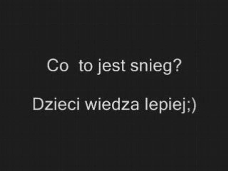 Co to jest snieg? Dzieci wiedza lepiej http://www.clipmix.pl/