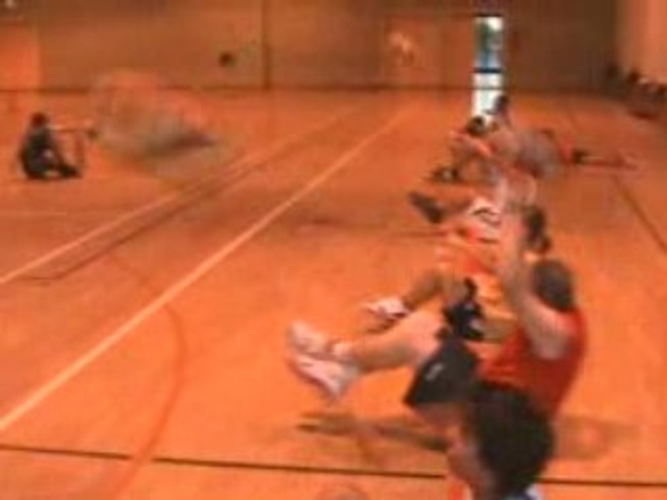 Entrainement seniors filles et garcons en septembre 2008