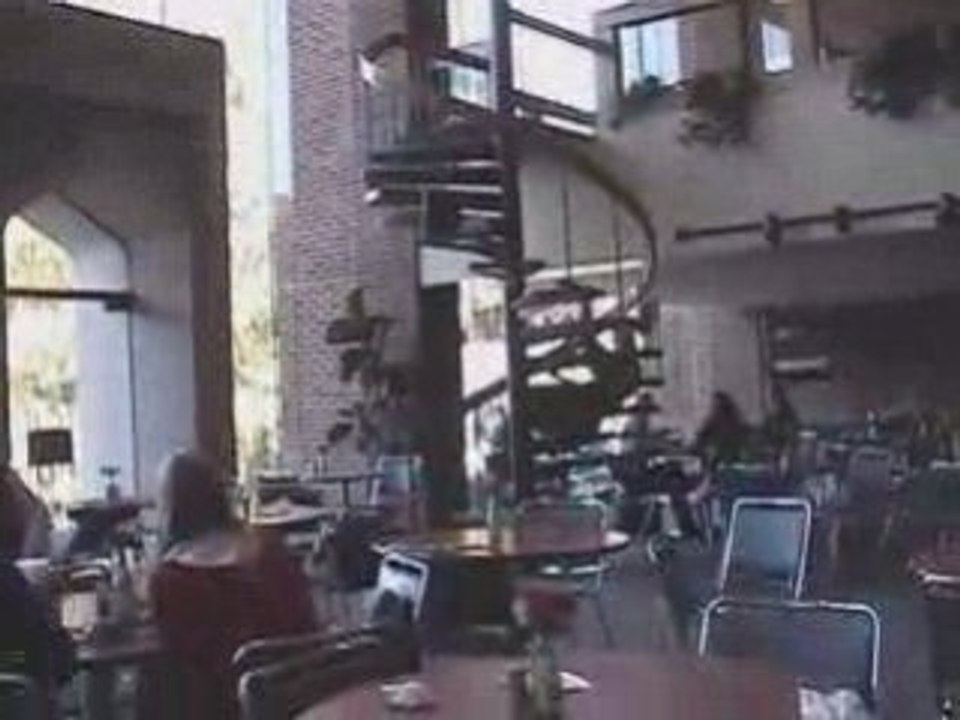 chute dans l'escalier