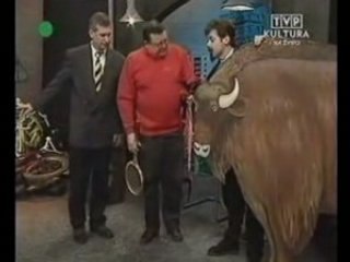 Za chwilę dalszy ciąg programu- Maskotka olimpiady w W-wie