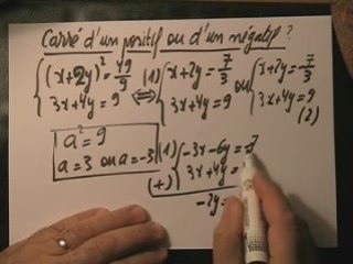 28. 1ère ES DM1 Carré d'un nombre et de son opposé !