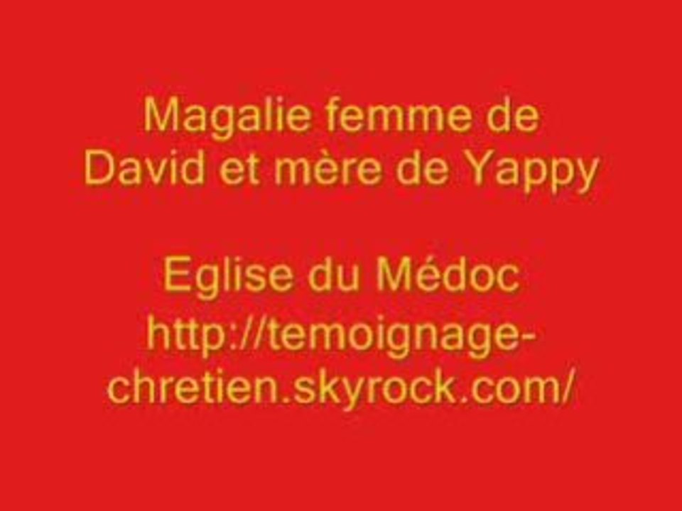 Cantique Magalie (Si tu croix en Jésus)