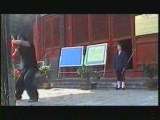 Shifu Marcos Drake à l'entrainement à Wudang Shan en 2001.