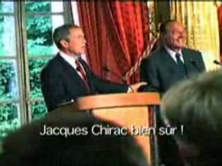 Chirac et Bush, meilleurs alliés