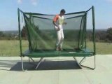 Petit trampoline rectangulaire