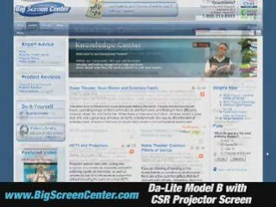 Da-Lite Model B with CSR Projector Screen