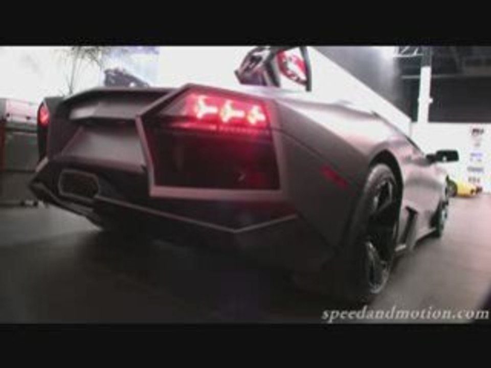 Garage de la lamborghini reventon