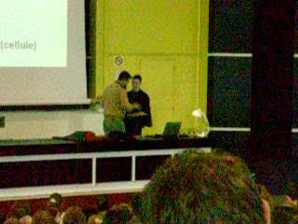 Prof/Elève dans l'amphi