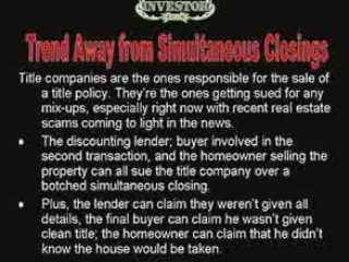 Short Sale Info About Problems Using Simultaneous Closings