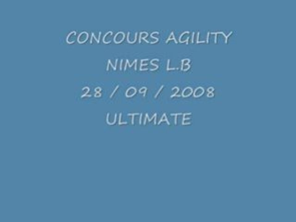 AGILITY ULTIMATE NIMES LB 28/09/2008