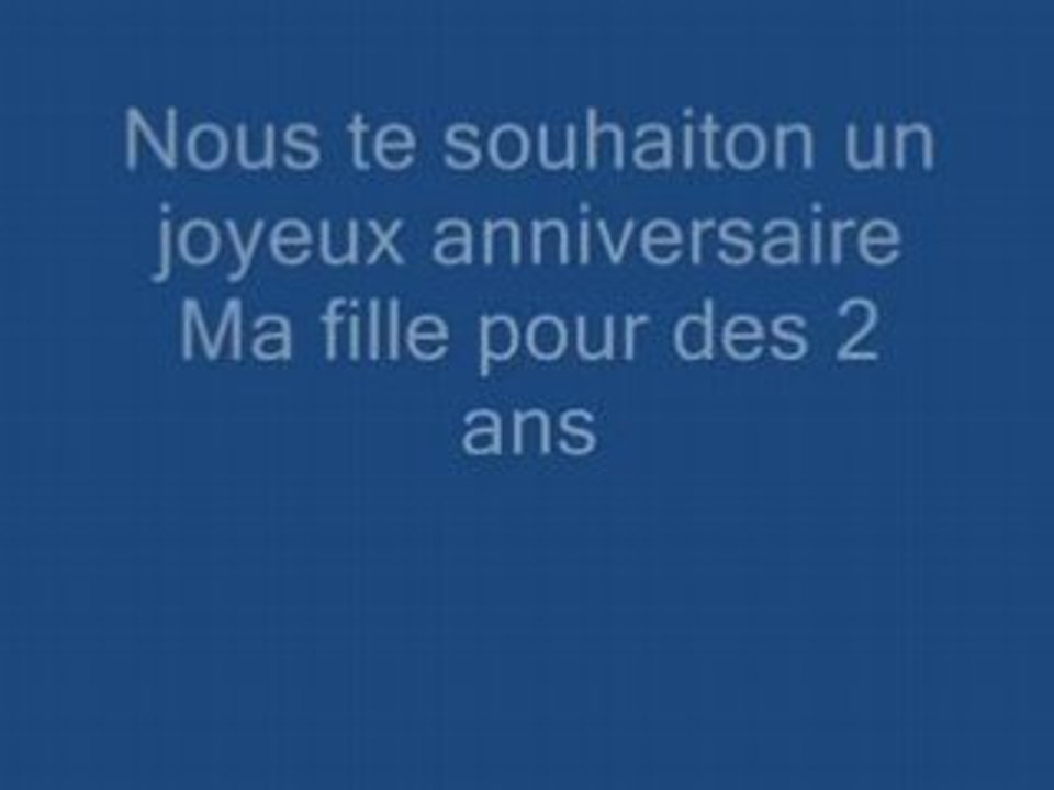 Anniversaire