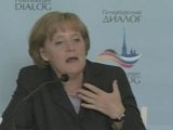 German chancellor comments on the global financial crisis