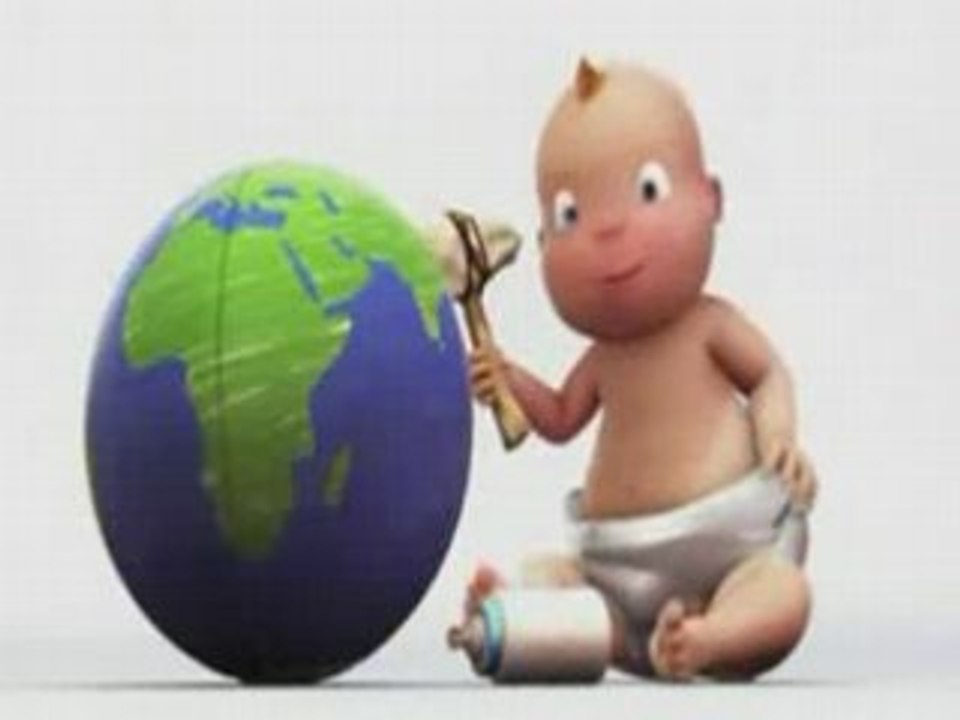Bébé singe et bébé humain