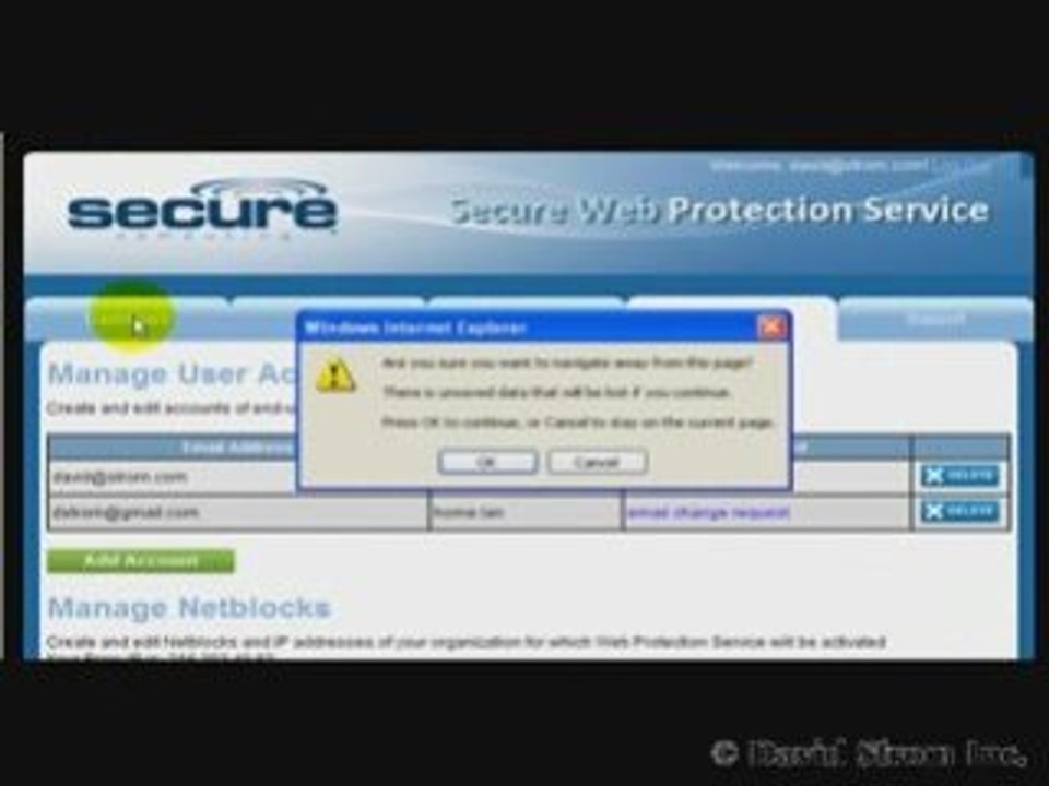 Using Secure Computing's Web Proection Service