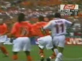 Arellano en Francia 98 en el Mexico-Holanda