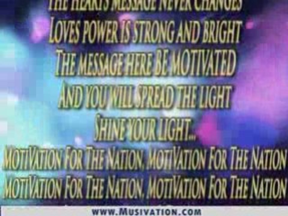 Motiation for the Nation