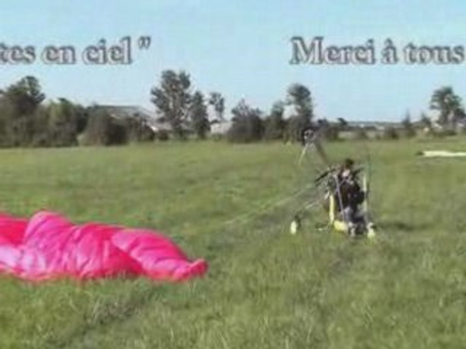 Mur image paramoteur club des potes en ciel