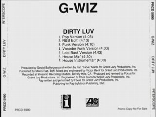 G WIZ - DIRTY LUV (FUNK VOCODER VERSION)