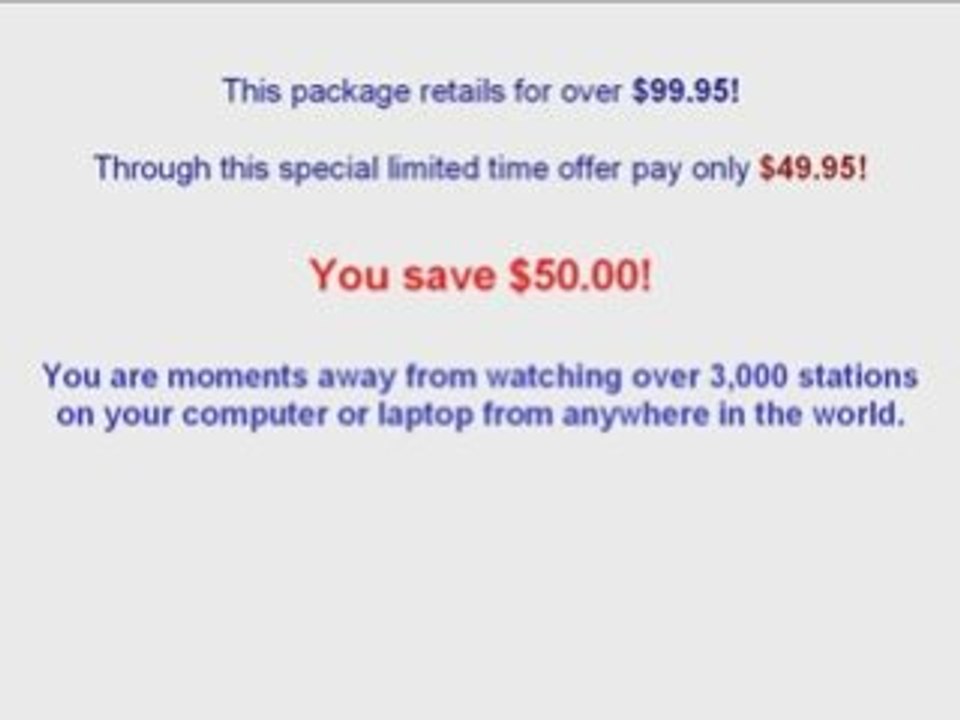 Myth? Satellite TV For Your Computer