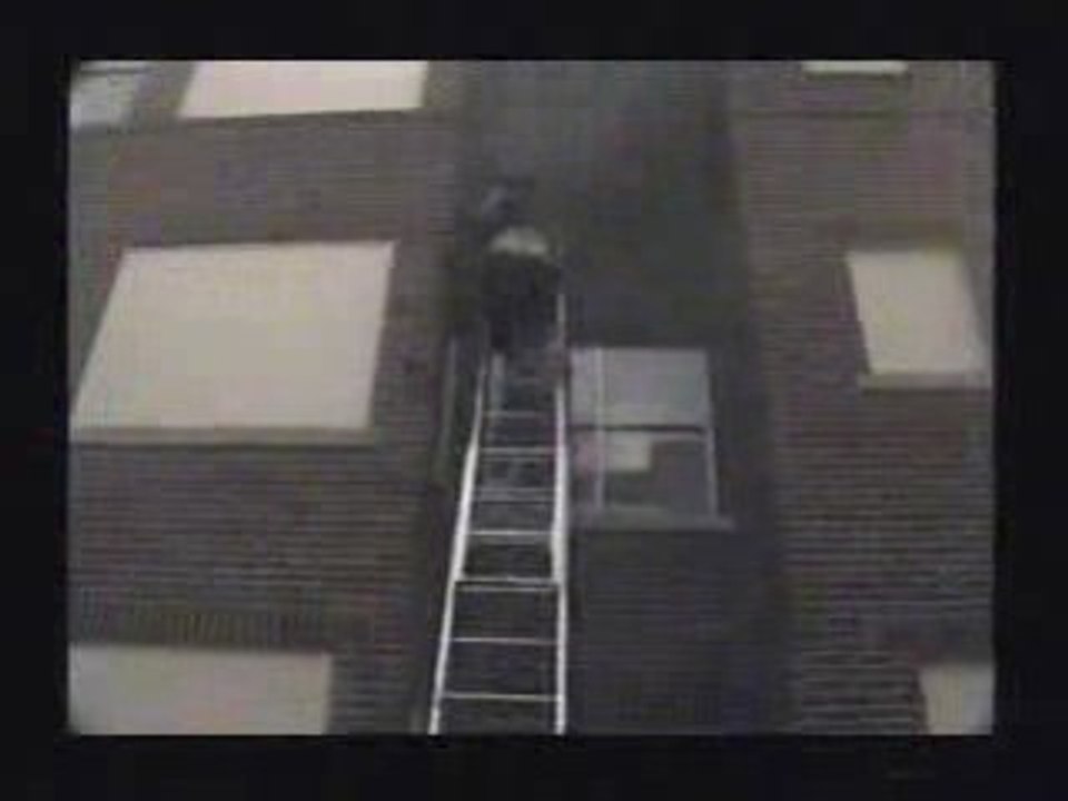 chute violente pompier