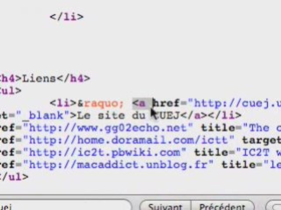 IC2T - HTML cours #2 : créer un lien vers un autre site