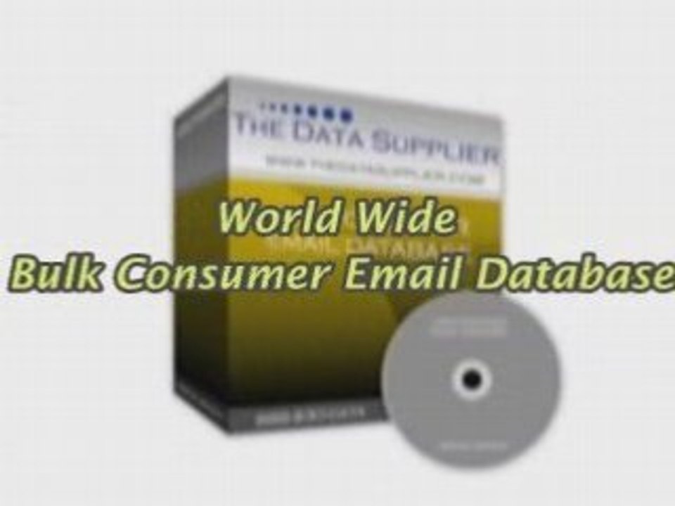 Consumer Email Lists For Sale - TheDataSupplier.com