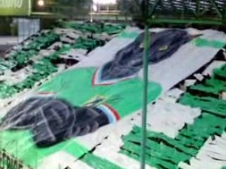 ASSE - Hapoël Tel Aviv  - Tifo kop Sud