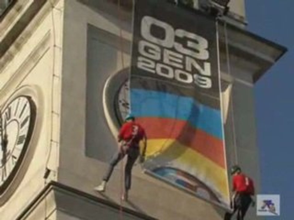 Discesa a corda doppia dal Campanile