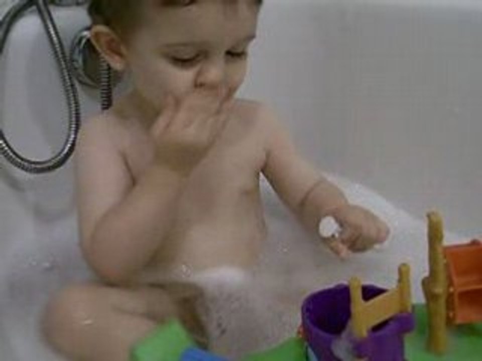 dans le bain!